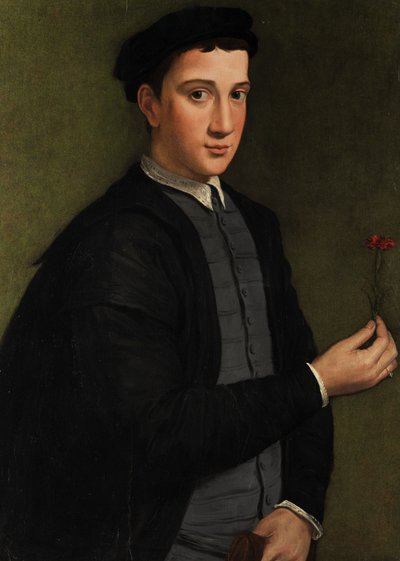Young Man with a Carnation by Pier Francesco Foschi